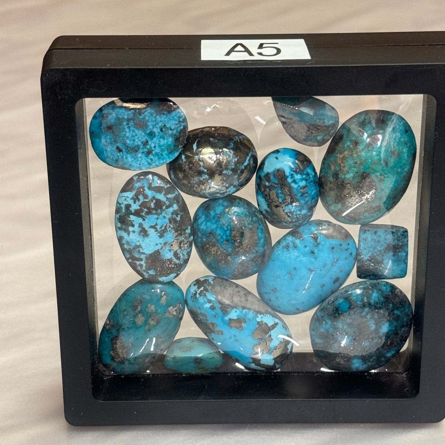 Beautiful Blue Estate Turquoise with Pyrite