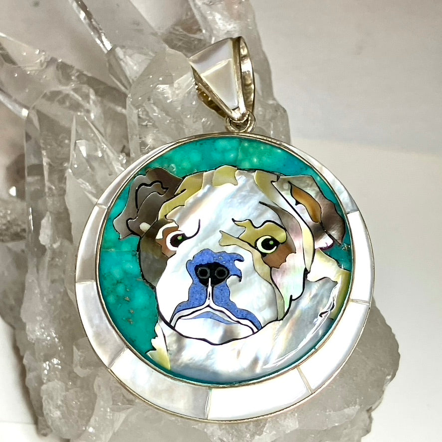 Pitbull Inlay Pendant