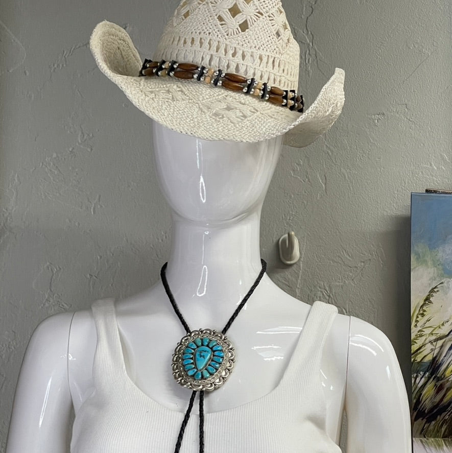 Turquoise J&E Wilson Bolo Tie