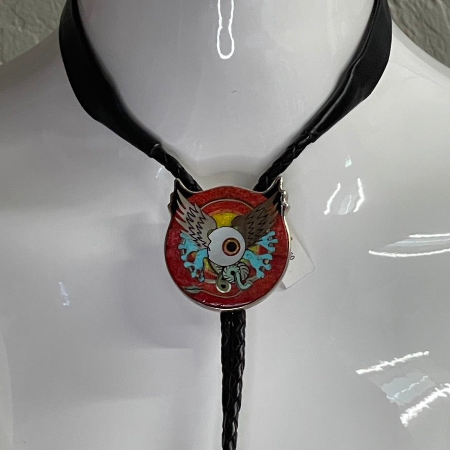 Flying Eyeball Bolo Tie
