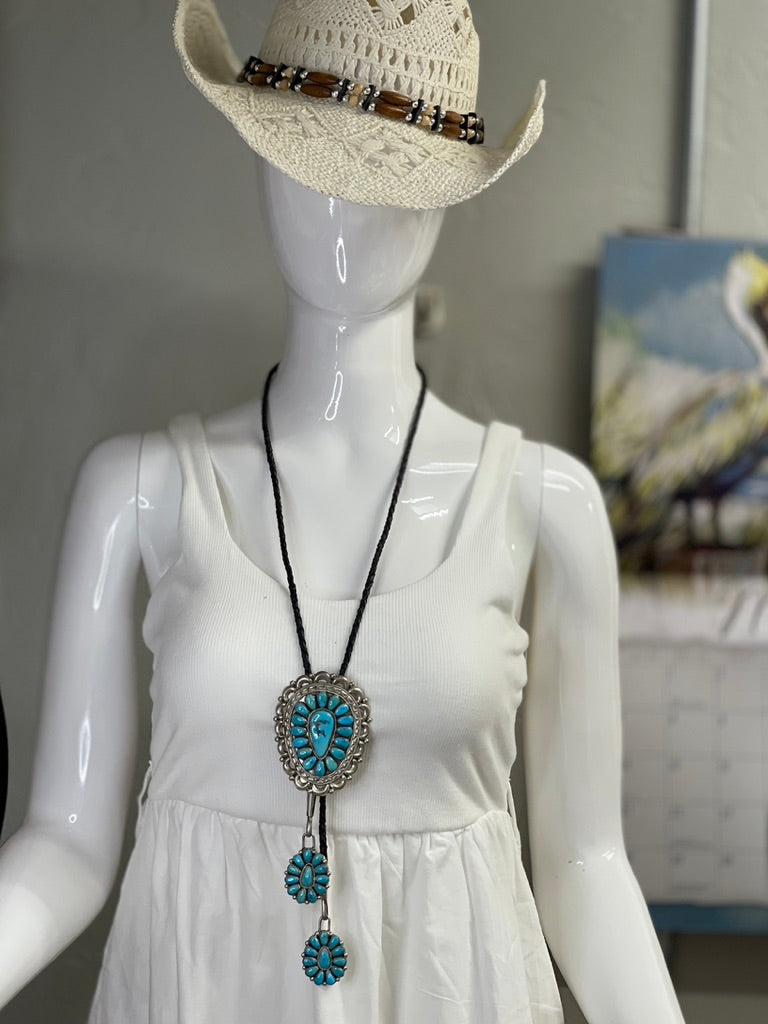 Turquoise J&E Wilson Bolo Tie