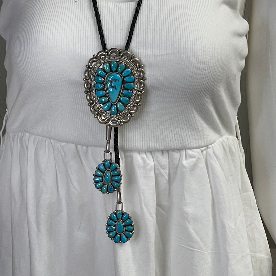 Turquoise J&E Wilson Bolo Tie