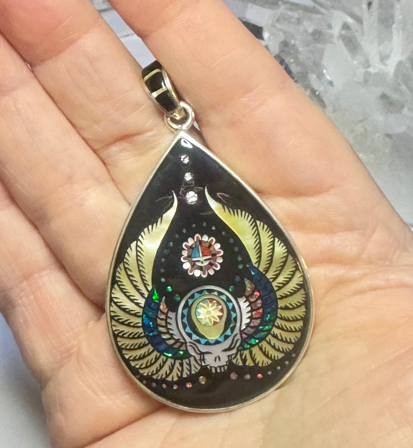 Teardrop Winged SYF Pendant