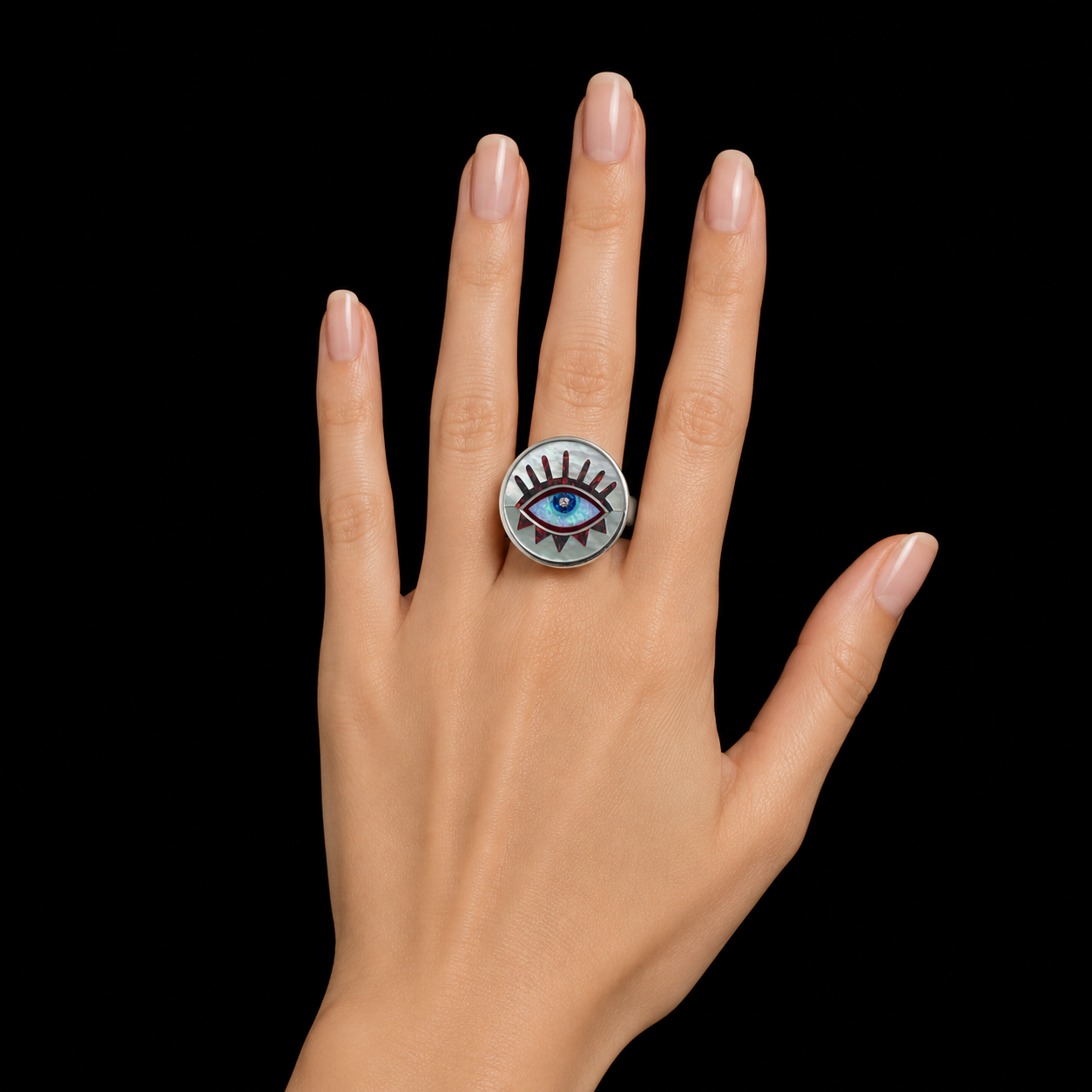 All-Seeing Eye Inlay Ring
