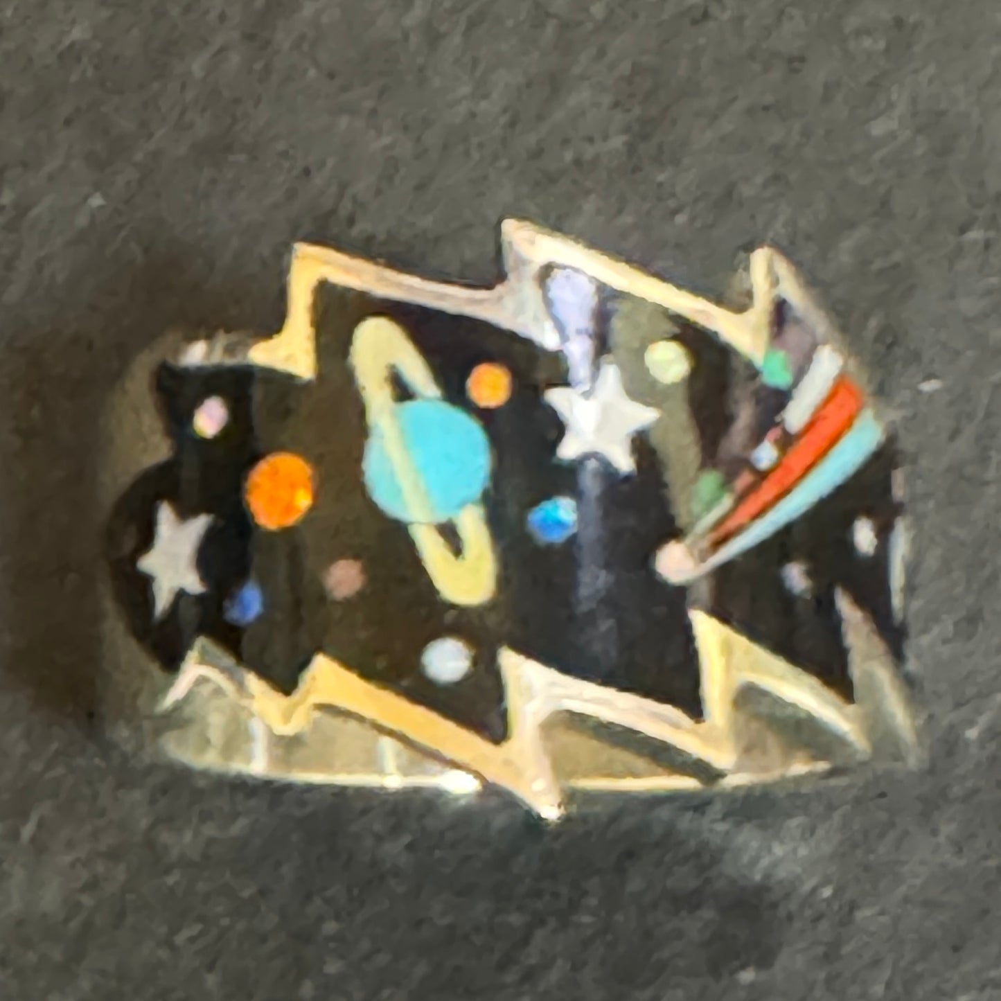 Galaxy Bolt Band Ring