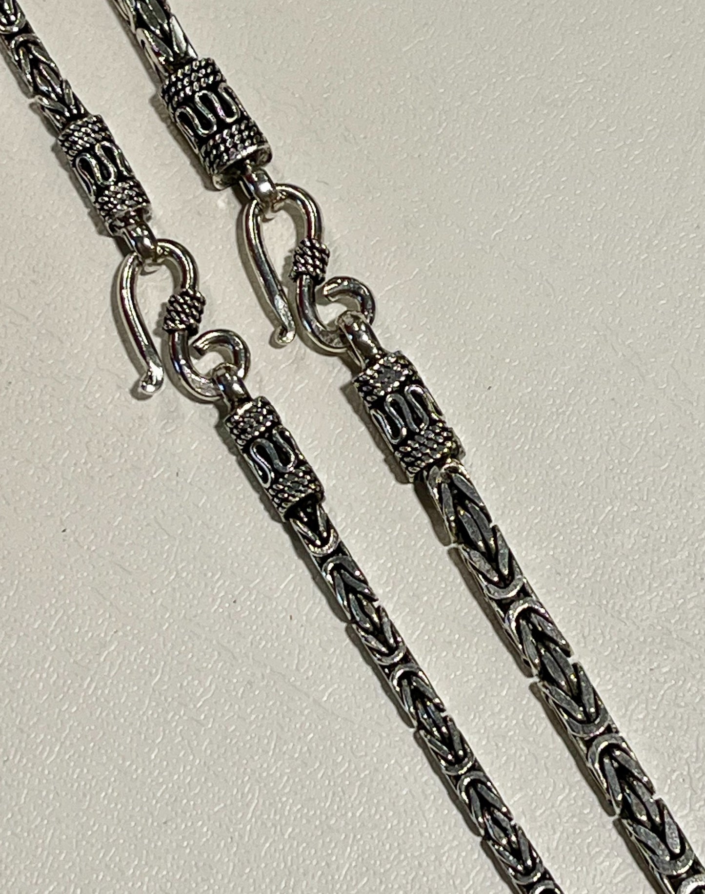 Square Byzantine Chain - Antique Finish