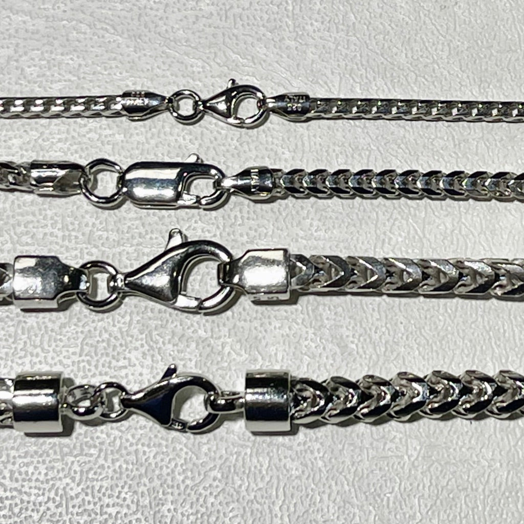 Franco Chain - Rhodium Plated