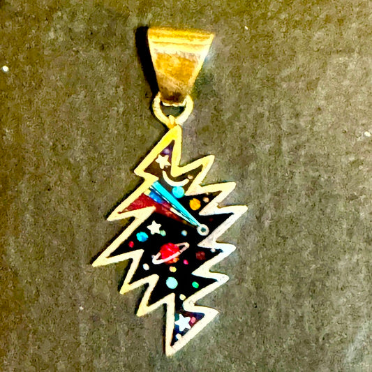 Medium Galaxy Bolt Pendant