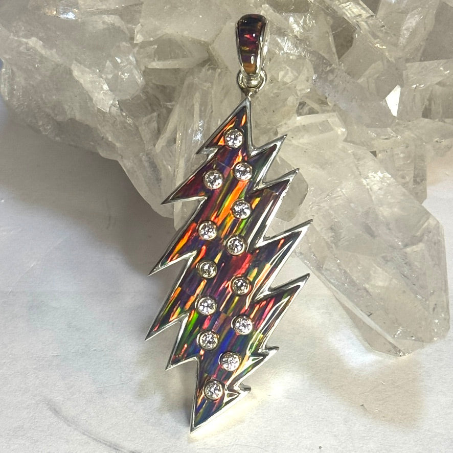 13 Diamond Bolt Pendant