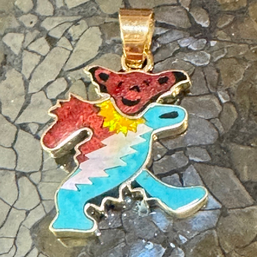 14k Gold Classic Dancing  Bear