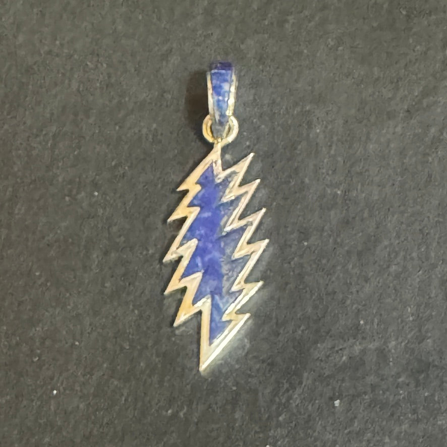 13 Point Bolt Pendants – Apple Coral, Mother of Pearl, and Lapis