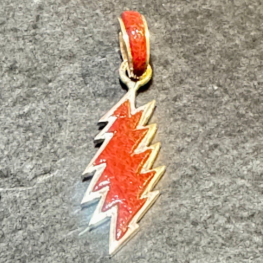 13 Point Bolt Pendants – Apple Coral, Mother of Pearl, and Lapis