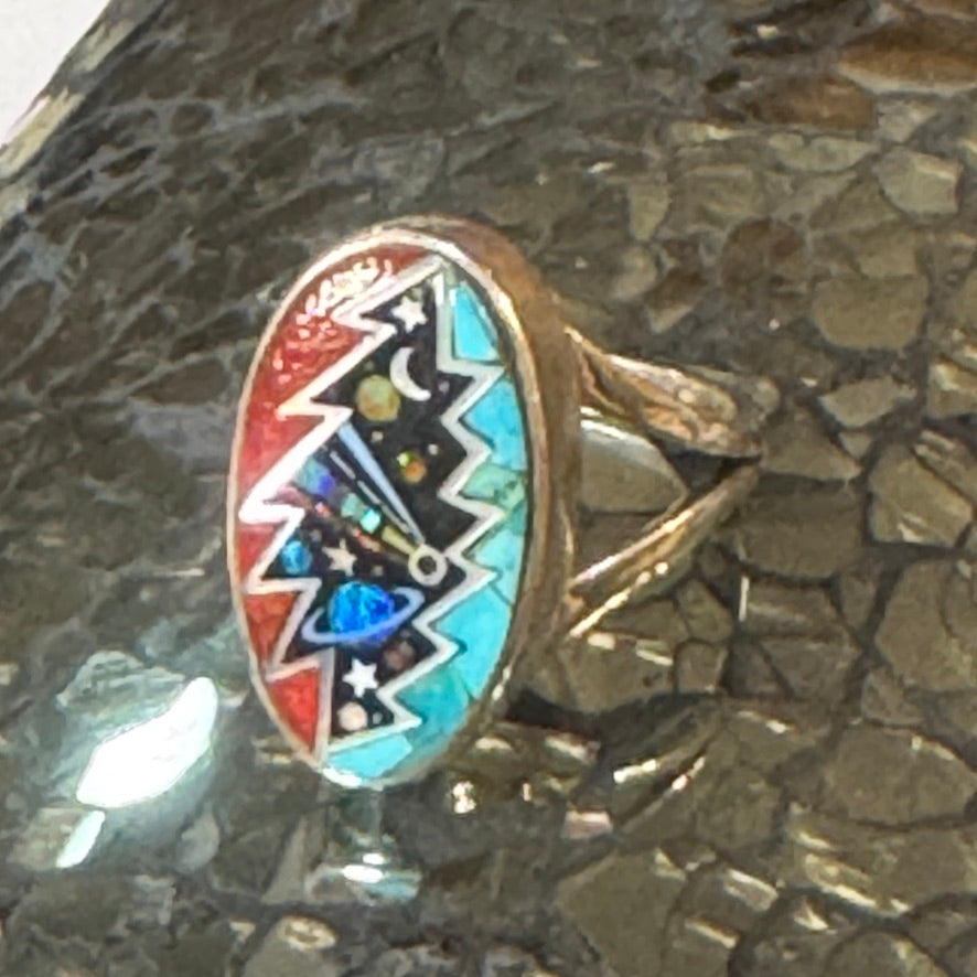 Oval Galaxy 13 Point Bolt Ring