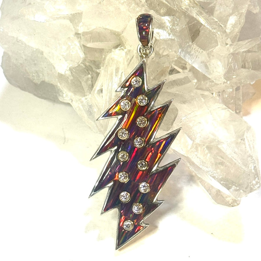 13 Diamond Bolt Pendant