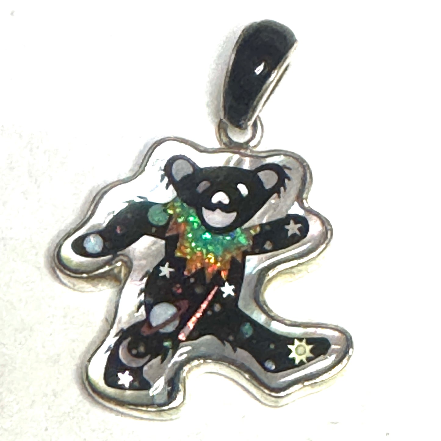 Galaxy Dancing Bear Pendant