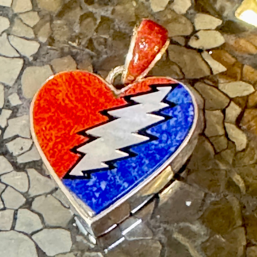13 Point Bolt Heart Pendant