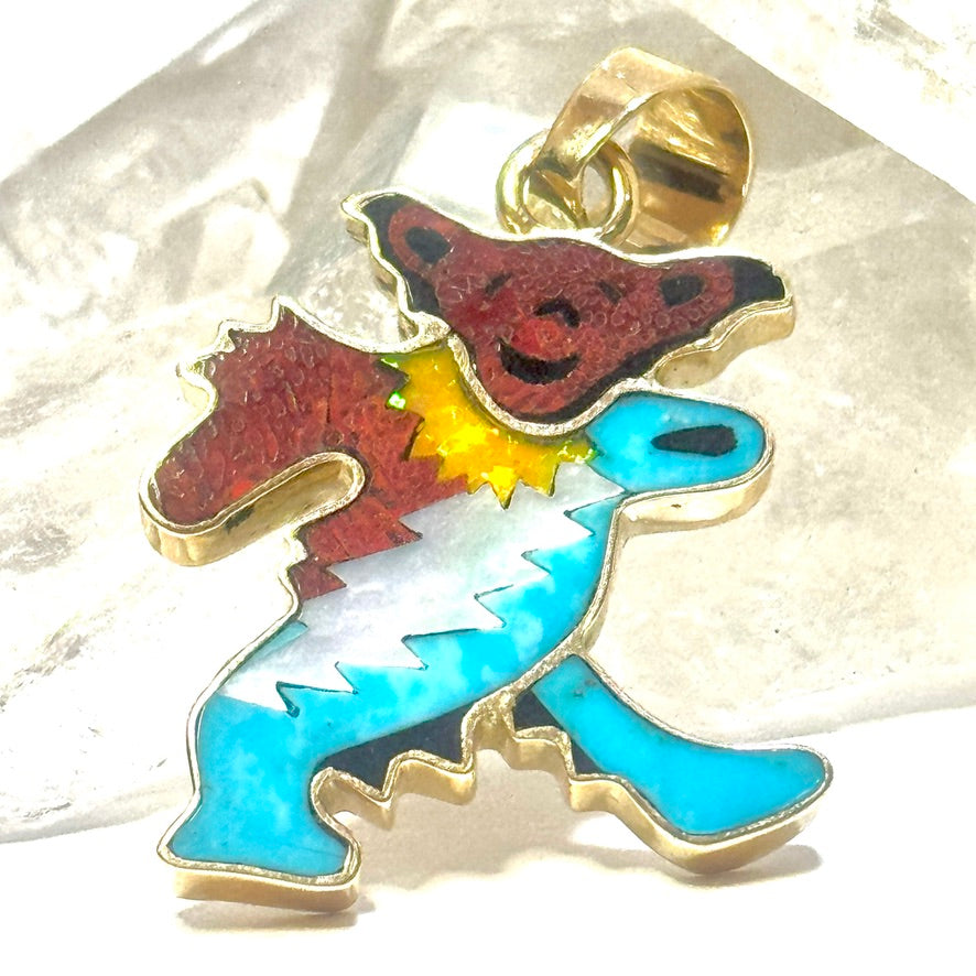 14k Gold Classic Dancing  Bear