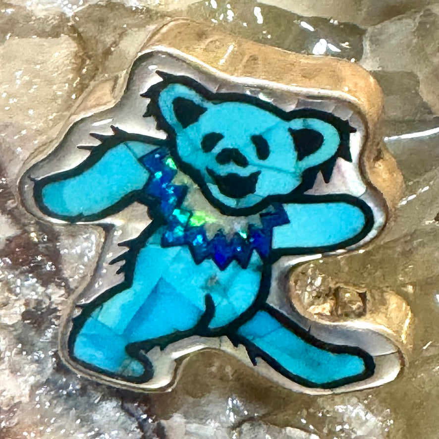 Turquoise Dancing Bear Ring