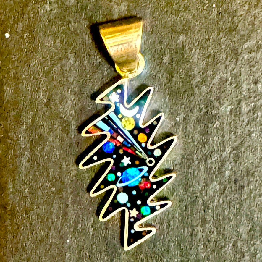 Small Galaxy Bolt Pendant