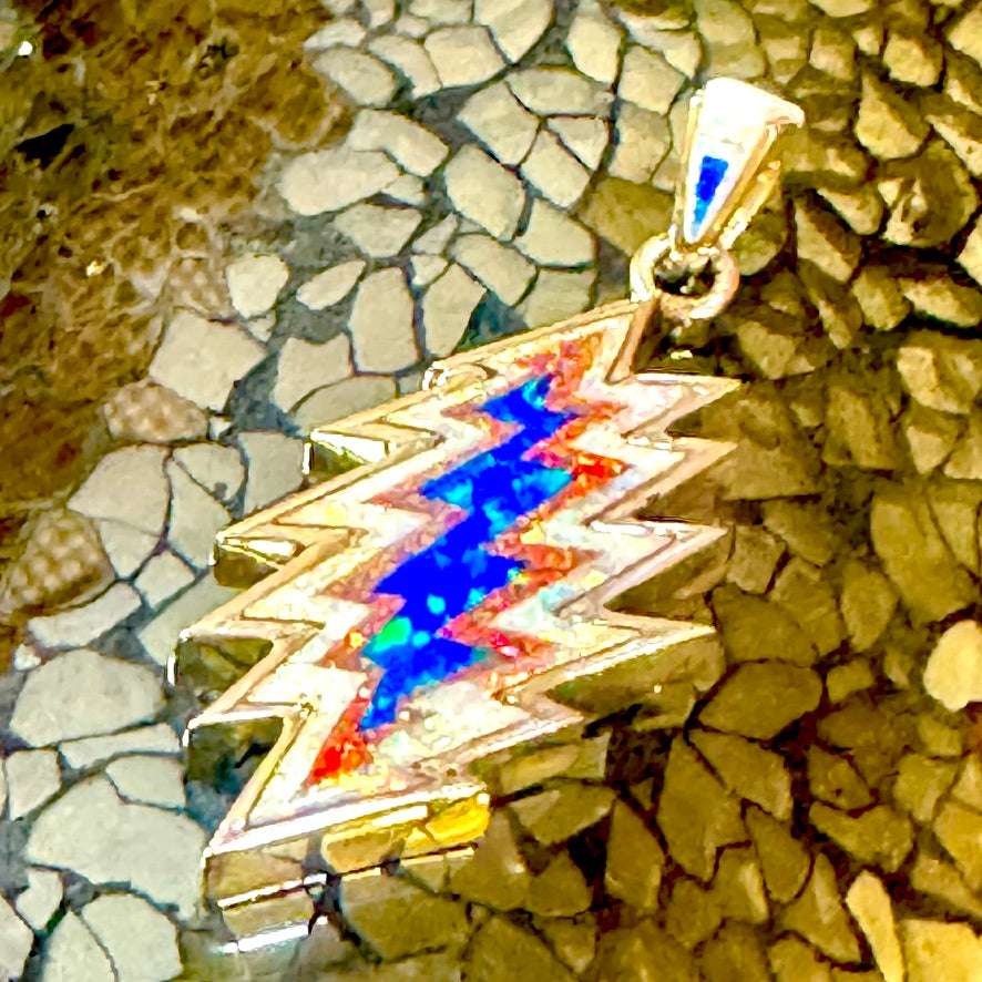 Opal Bolt Pendant