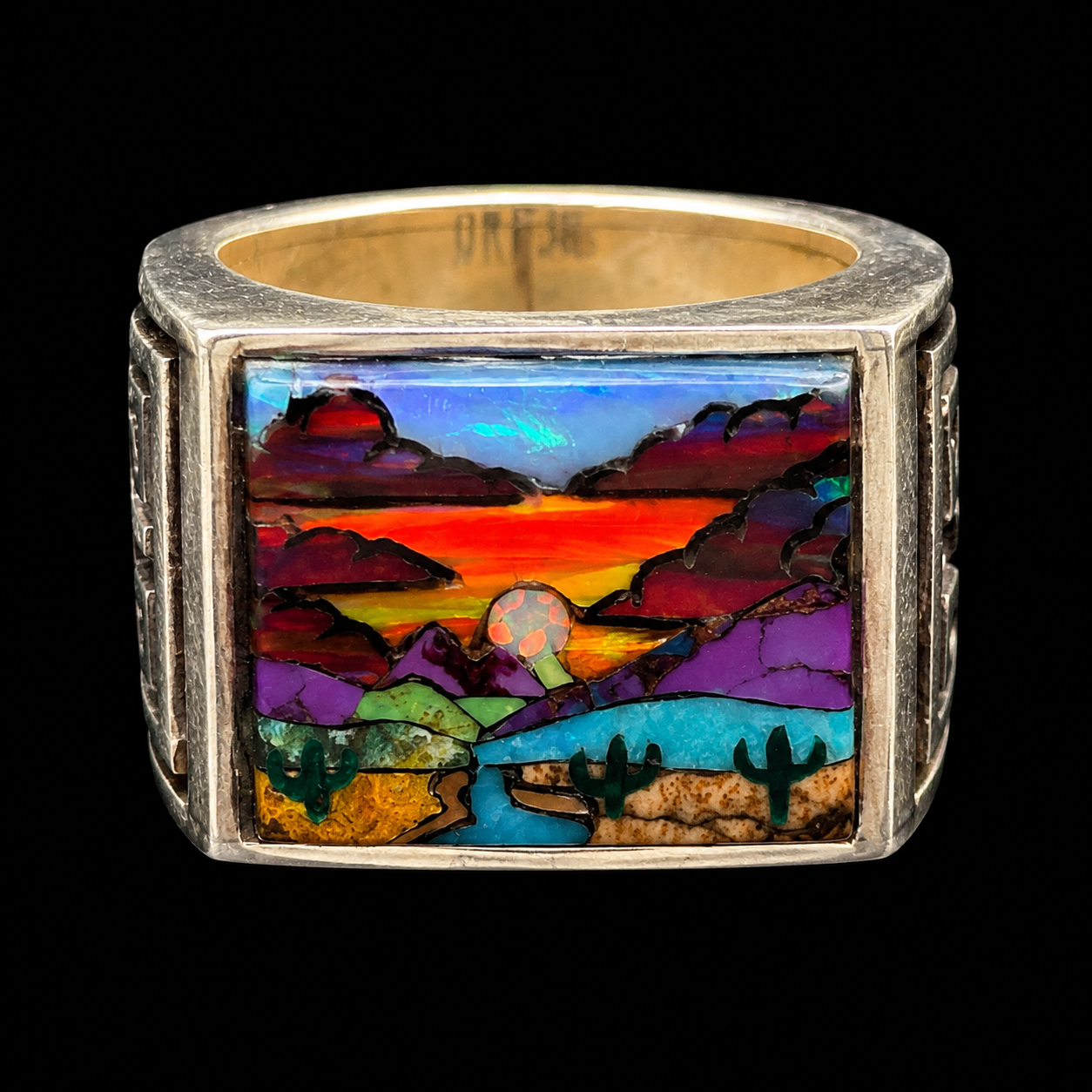 Desert Horizon Inlay Ring