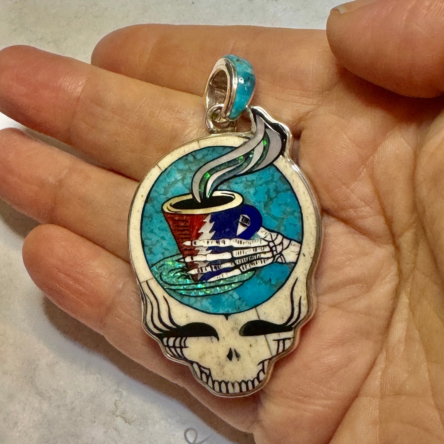 Turquoise Coffee Stealie