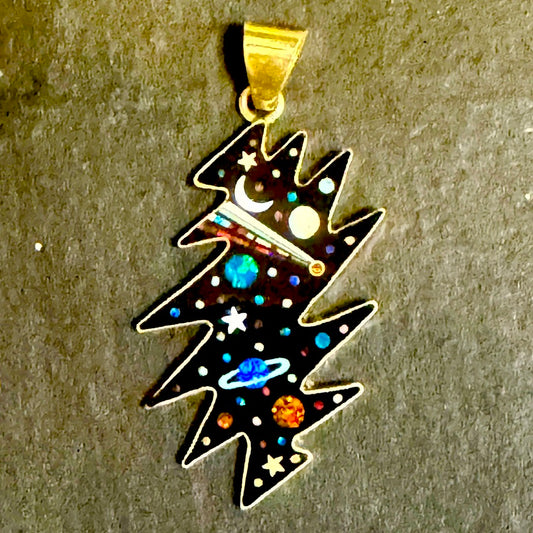 Large Galaxy Bolt Pendant