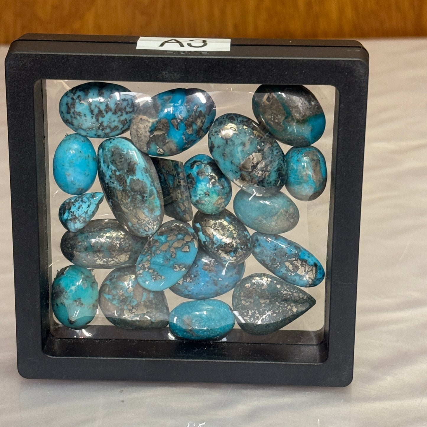 Beautiful Blue Estate Turquoise with Pyrite