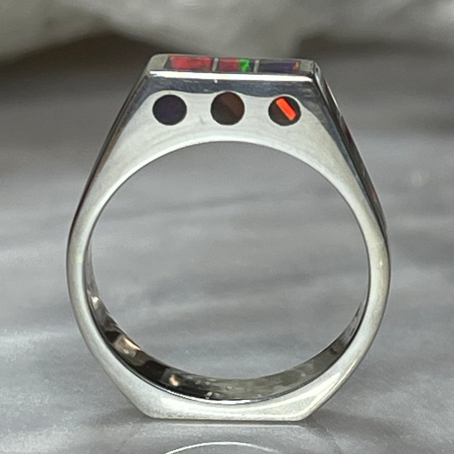 Power of Three Sterling Silver Ring Narrow Band