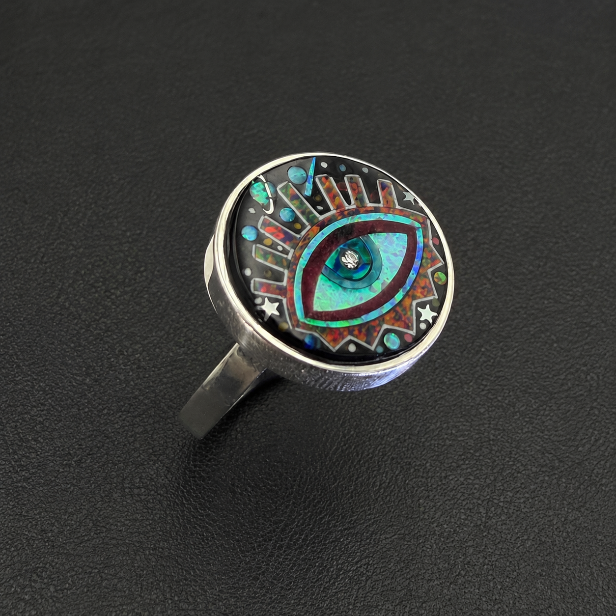All-Seeing Eye Inlay Ring