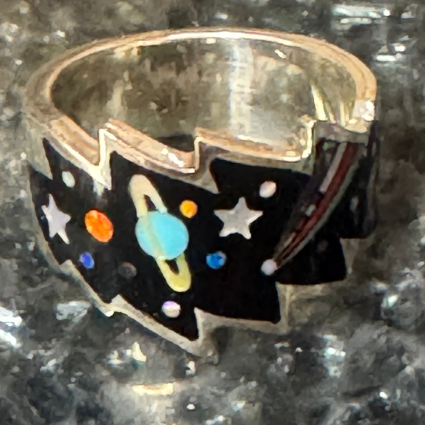 Galaxy Bolt Band Ring