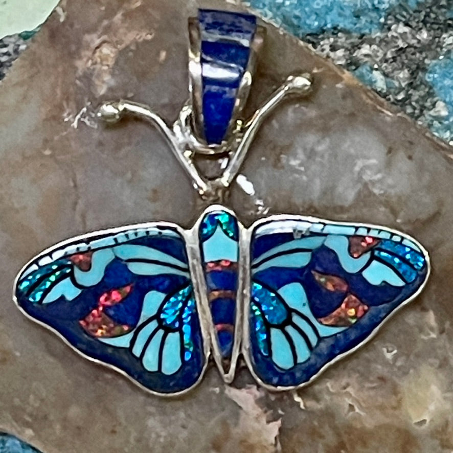 Turquoise & Lapis Butterfly